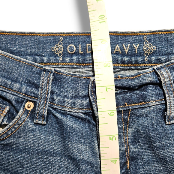 EUC Old Navy Distressed Boyfriend Skinny Jeans Sz. 0 Regular Happy Blue - Picture 8 of 11